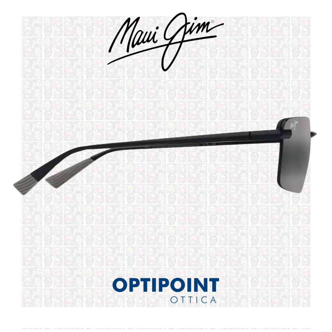 MAUI JIM LAULIMA NERO OPACO OCCHIALI DA SOLE