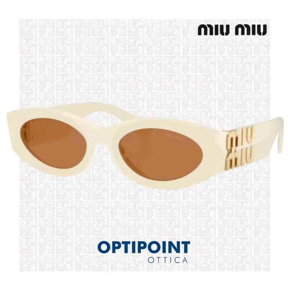 MIUMIU MU 11WS 21D90Q BIANCO LATTE OCCHIALI DA SOLE