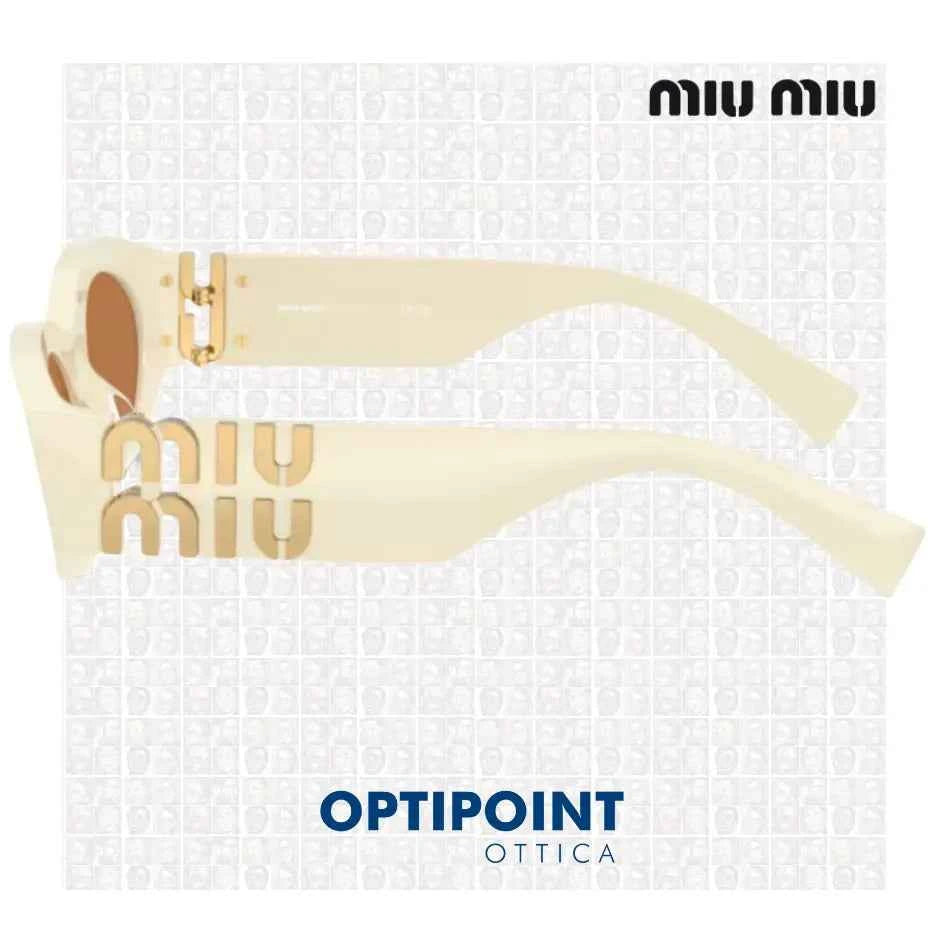 MIUMIU MU 11WS 21D90Q BIANCO LATTE OCCHIALI DA SOLE