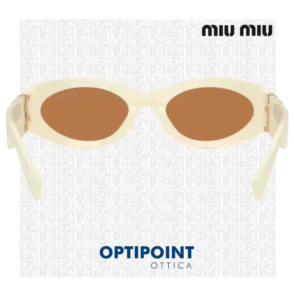 MIUMIU MU 11WS 21D90Q BIANCO LATTE OCCHIALI DA SOLE