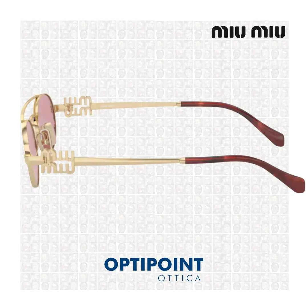 MIUMIU MU 54ZS ZVN50D ORO PALLIDO OCCHIALI DA SOLE