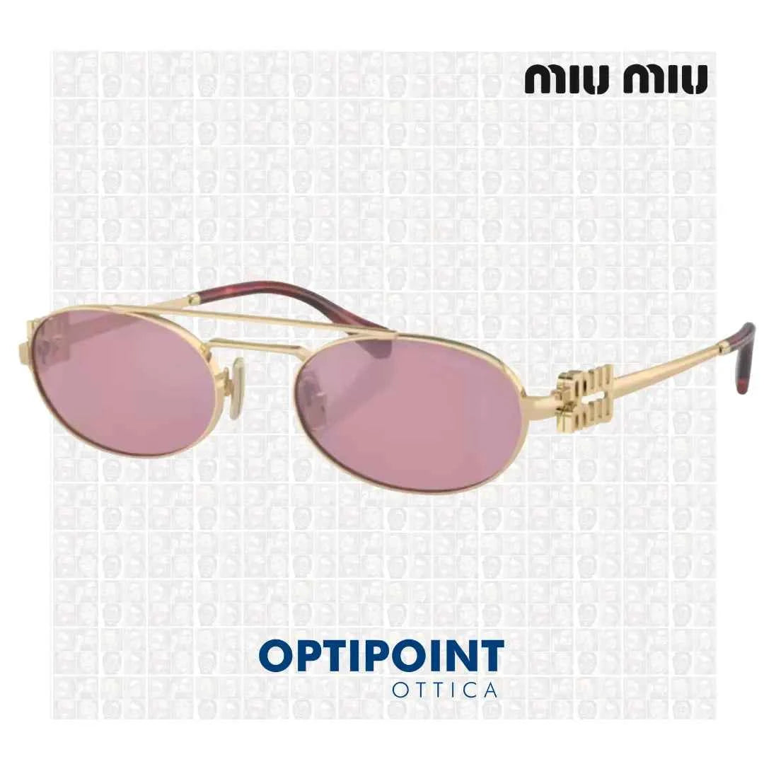 MIUMIU MU 54ZS ZVN50D ORO PALLIDO OCCHIALI DA SOLE