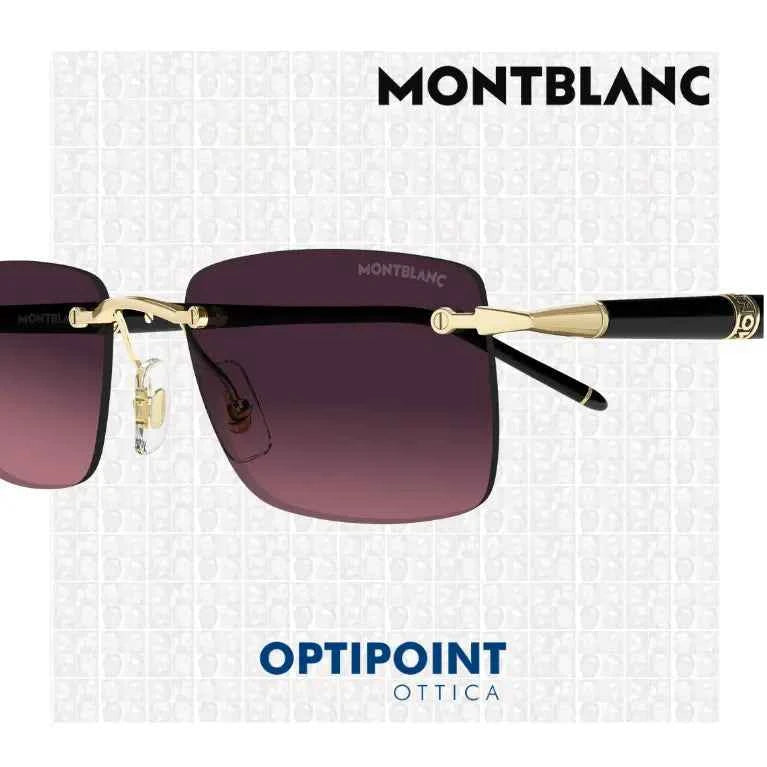 MONTBLANC MB0344S 009 ORO NERO OCCHIALI DA SOLE