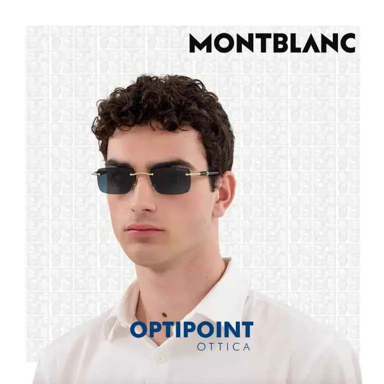 MONTBLANC MB0344S 008 NERO ORO OCCHIALI DA SOLE