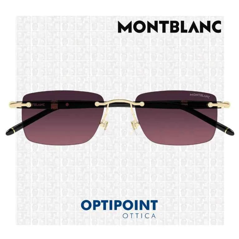 MONTBLANC MB0344S 009 ORO NERO OCCHIALI DA SOLE