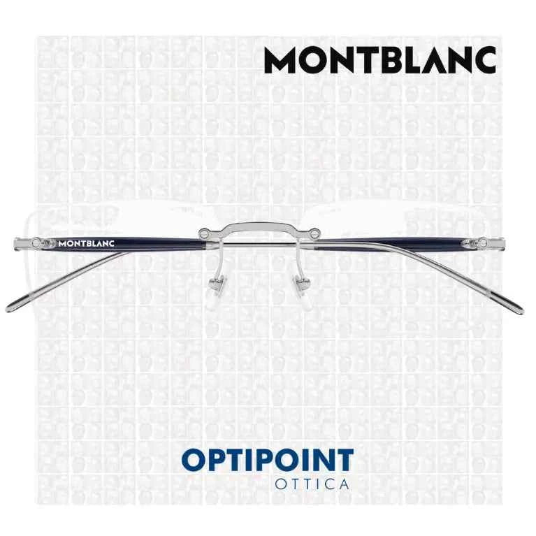 MONTBLANC MB0411O 004 ARGENTO NERO OCCHIALI DA VISTA