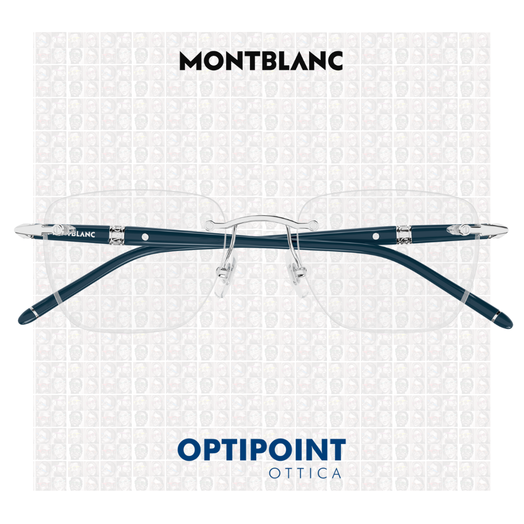 MONTBLANC MB0346O 002 BLU OCCHIALI DA VISTA