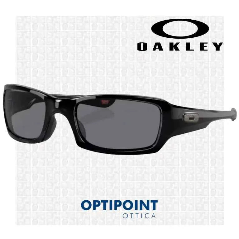 OAKLEY FIVES SQUARED NERO LUCIDO OCCHIALI DA SOLE