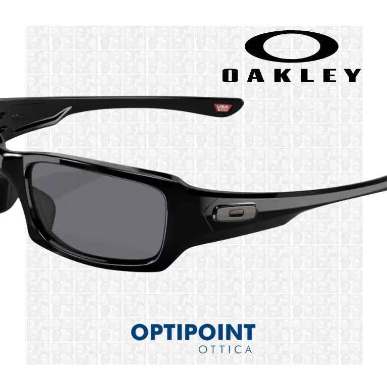 OAKLEY FIVES SQUARED NERO LUCIDO OCCHIALI DA SOLE