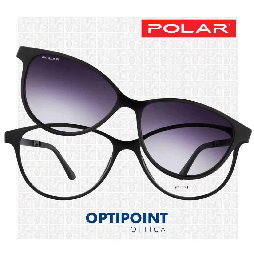 POLAR CLIP-ON 404 - 77 NERO OCCHIALI DA VISTA