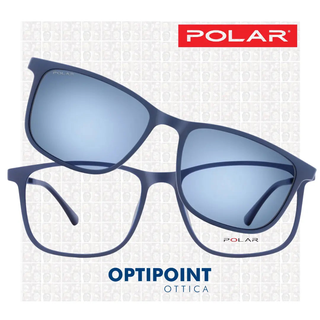 POLAR CLIP-ON 463 - 20 BLU OPACO OCCHIALI DA VISTA