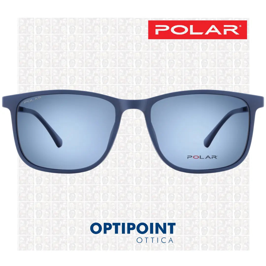 POLAR CLIP-ON 463 - 20 BLU OPACO OCCHIALI DA VISTA