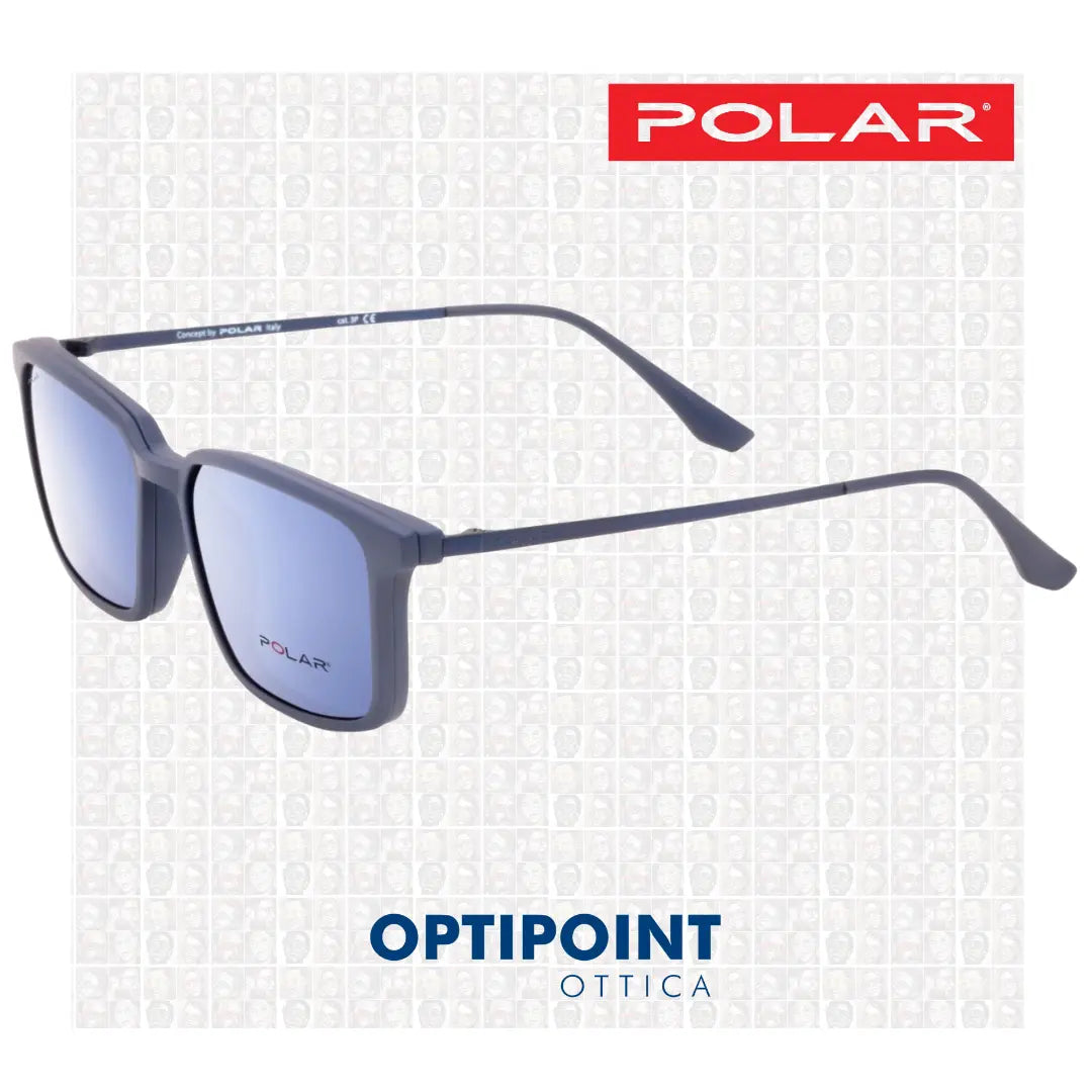 POLAR CLIP-ON 605 - 20 BLU OPACO OCCHIALI DA VISTA