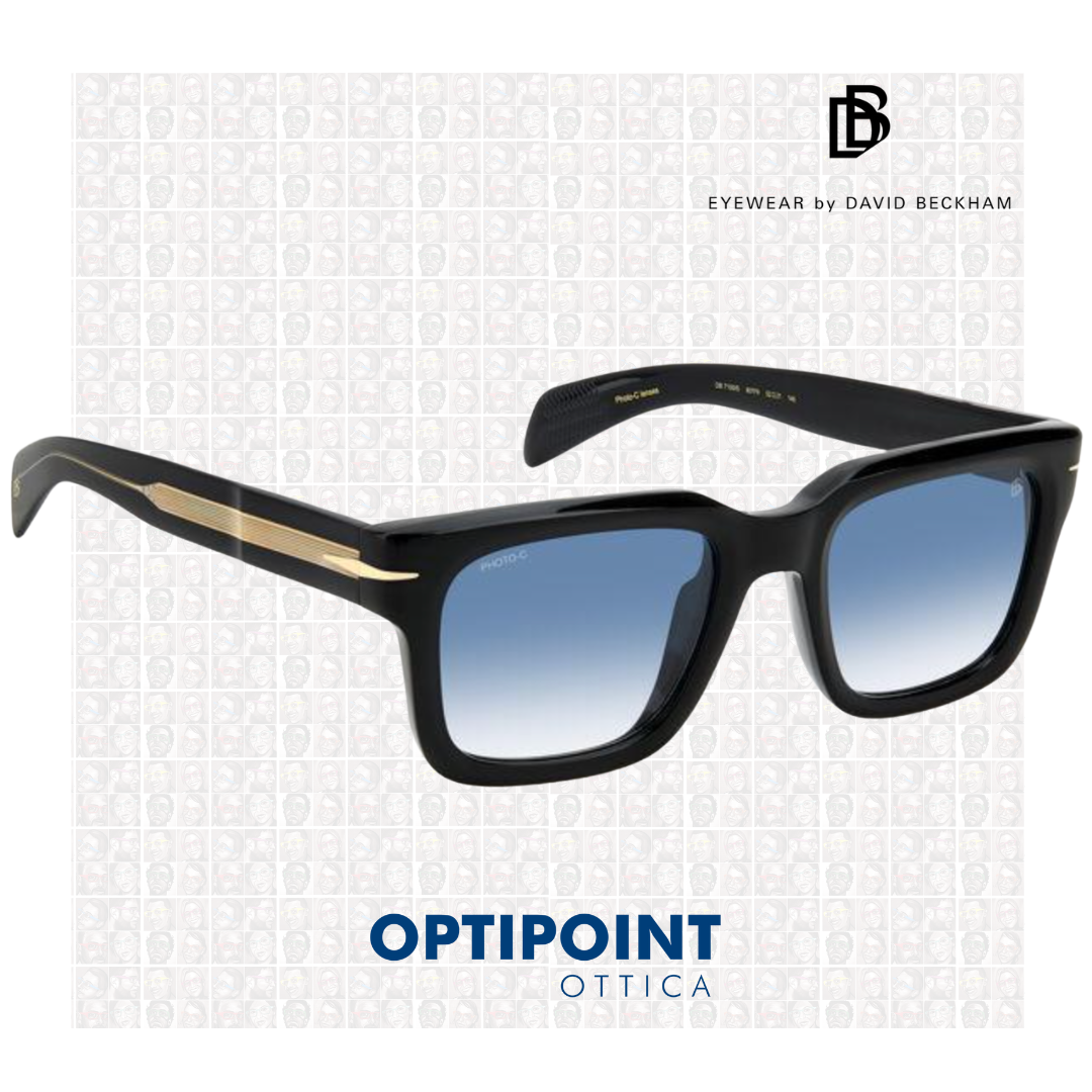 DAVIDE BECKHAM DB7100/S 807F9 NERO OCCHIALI DA SOLE - Optipoint - Lux S.r.l.