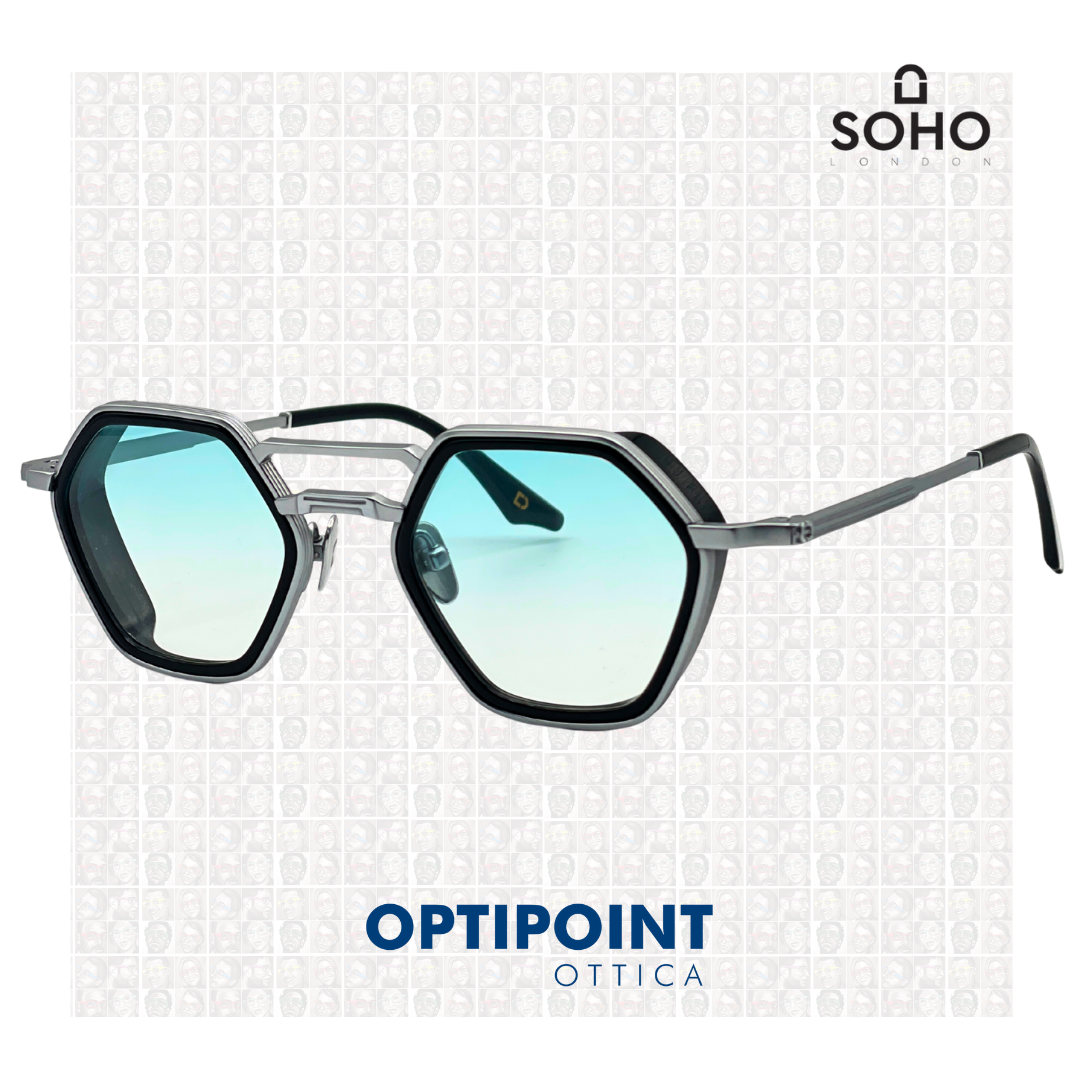 SOHO LAMBETH ARGENTO NERO OCCHIALI DA SOLE - Optipoint - Lux S.r.l.