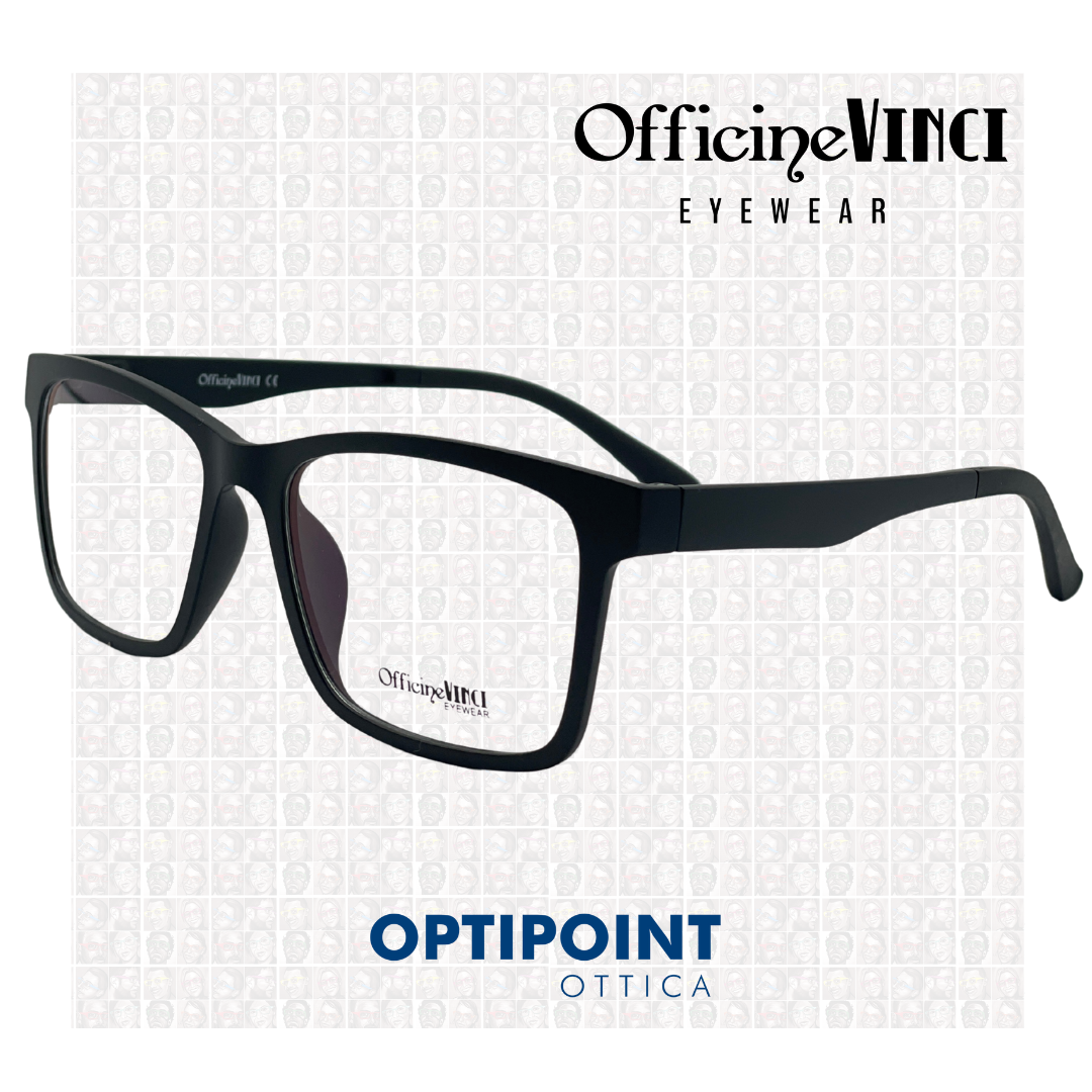 OFFICINE VINCI CLIP ON NERO OCCHIALI DA VISTA - Optipoint - Lux S.r.l.