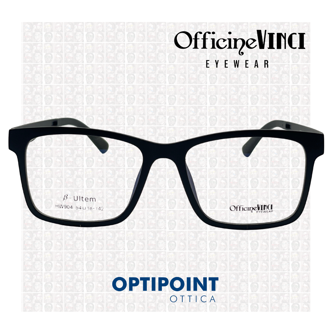 OFFICINE VINCI CLIP ON NERO OCCHIALI DA VISTA - Optipoint - Lux S.r.l.