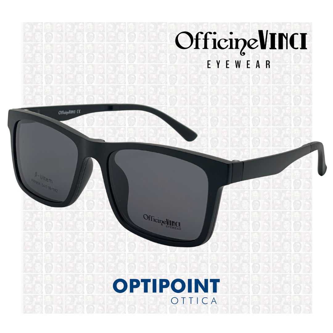OFFICINE VINCI CLIP ON NERO OCCHIALI DA VISTA - Optipoint - Lux S.r.l.