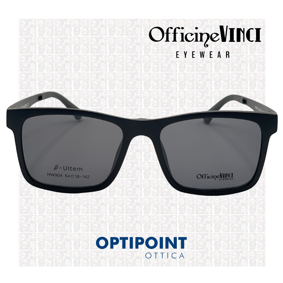 OFFICINE VINCI CLIP ON NERO OCCHIALI DA VISTA - Optipoint - Lux S.r.l.