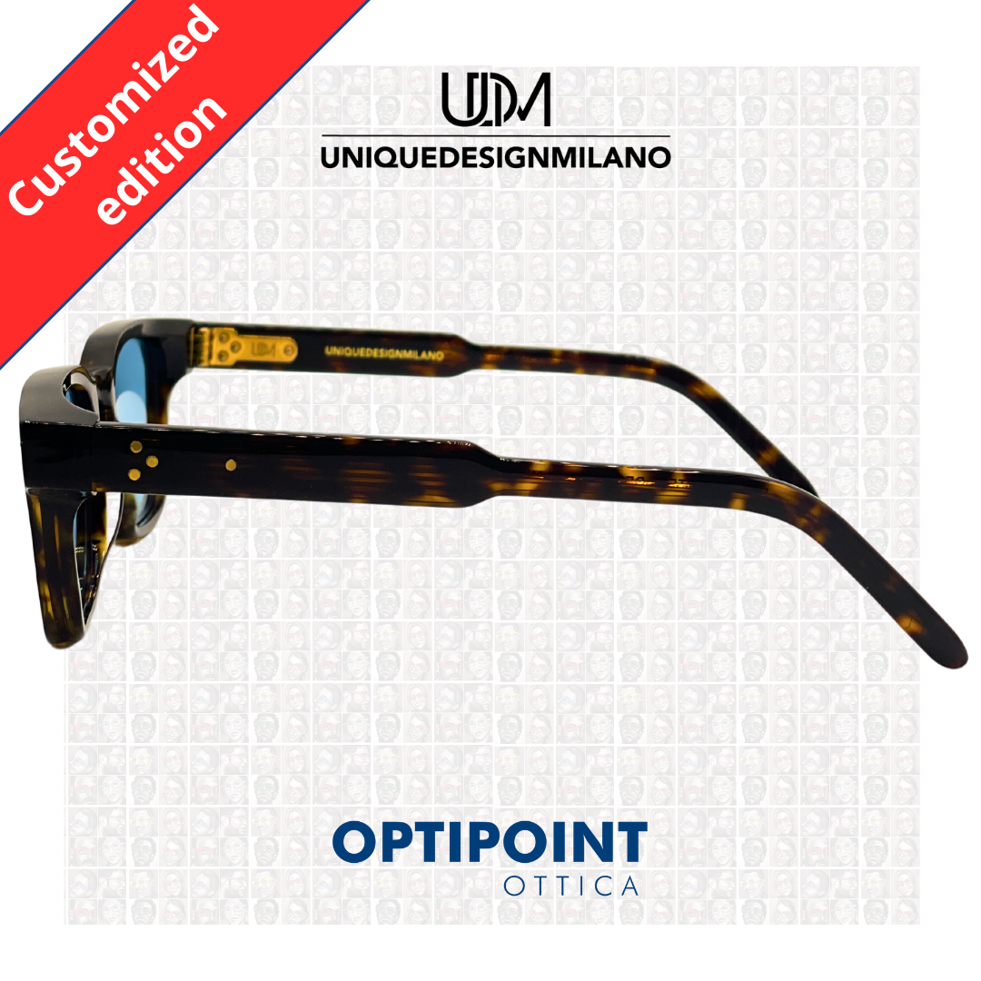 UDM FRAME25 HAVANA SCURO CUSTOMIZZATO OCCHIALI DA SOLE - Optipoint - Lux S.r.l.