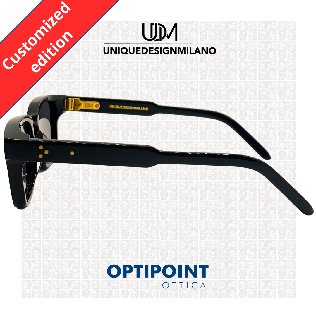 UDM FRAME25 NERO CUSTOMIZZATO OCCHIALI DA SOLE - Optipoint - Lux S.r.l.
