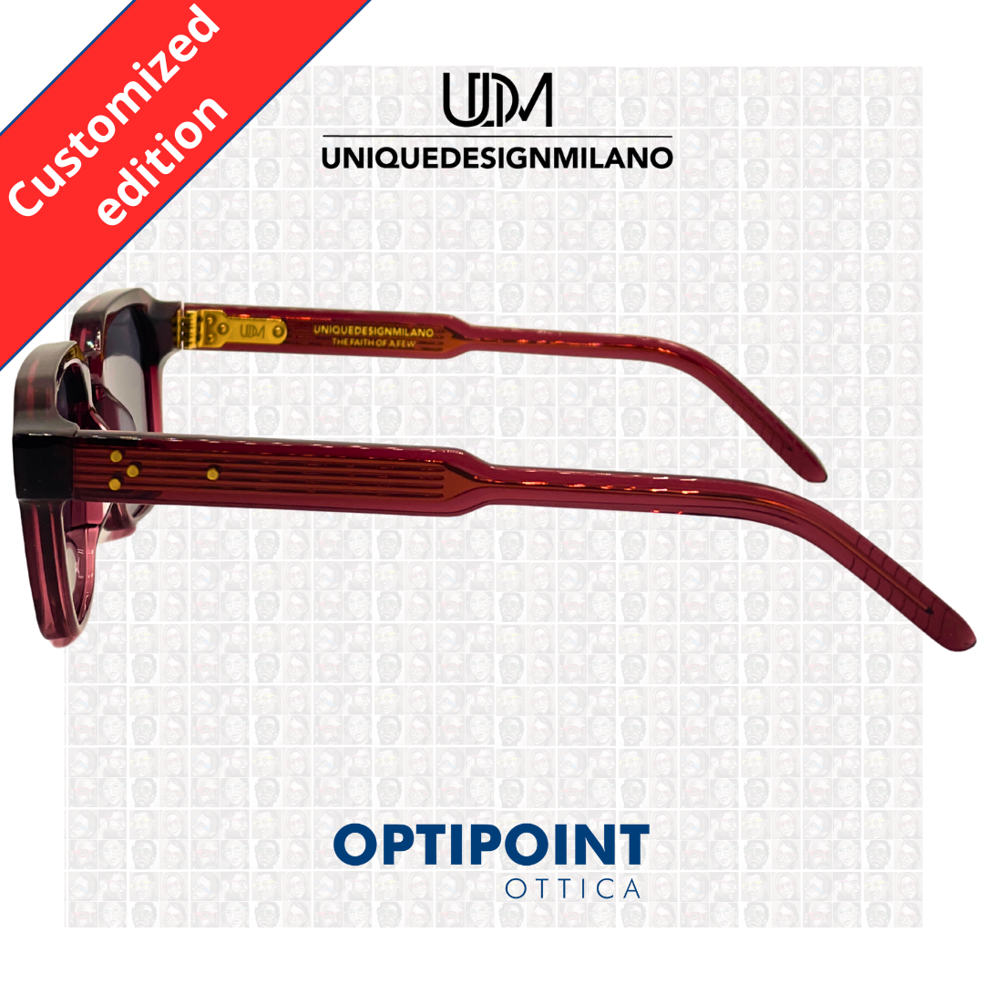 UDM FRAME30 BORDEAUX CUSTOMIZZATO OCCHIALI DA SOLE - Optipoint - Lux S.r.l.