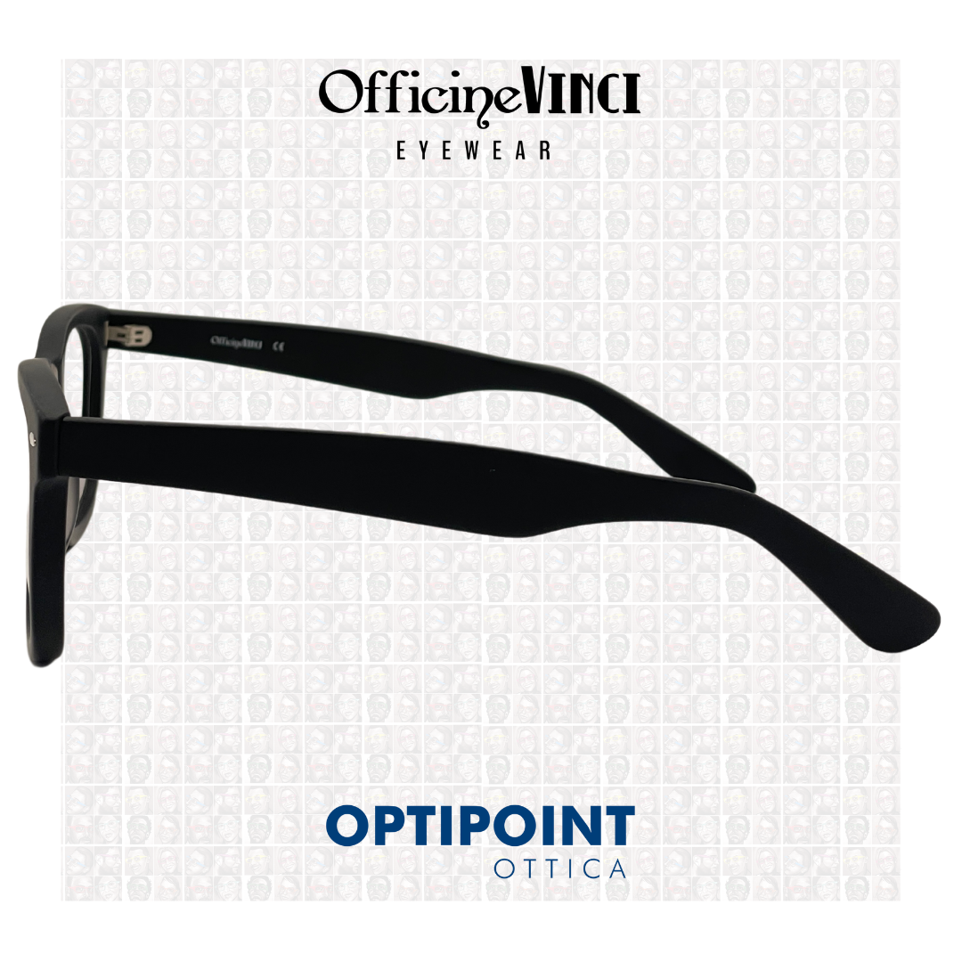 OFFICINE VINCI VIETRI NERO OPACO OCCHIALI DA VISTA - Optipoint - Lux S.r.l.