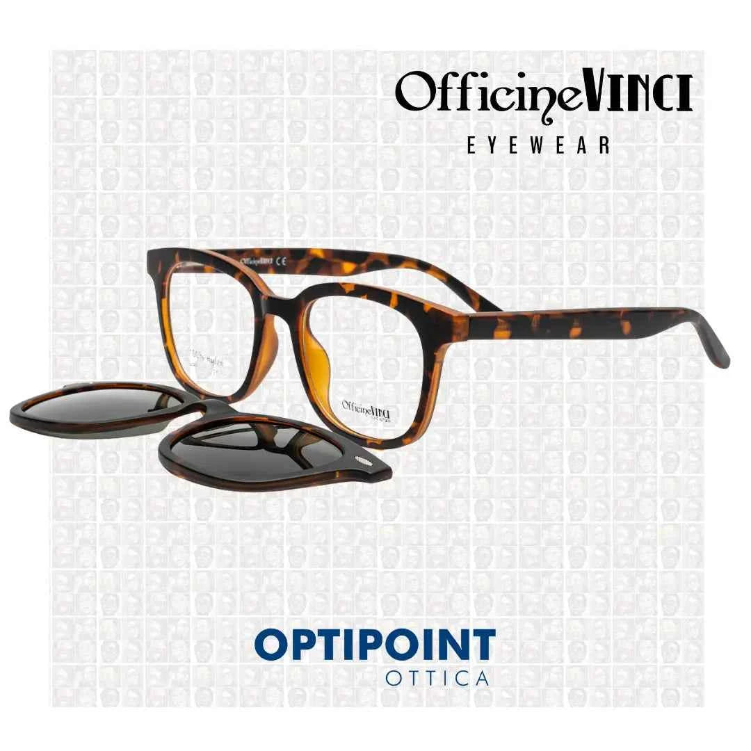 OFFICINE VINCI CLIP-ON CAPRI TARTARUGATO OCCHIALI DA VISTA