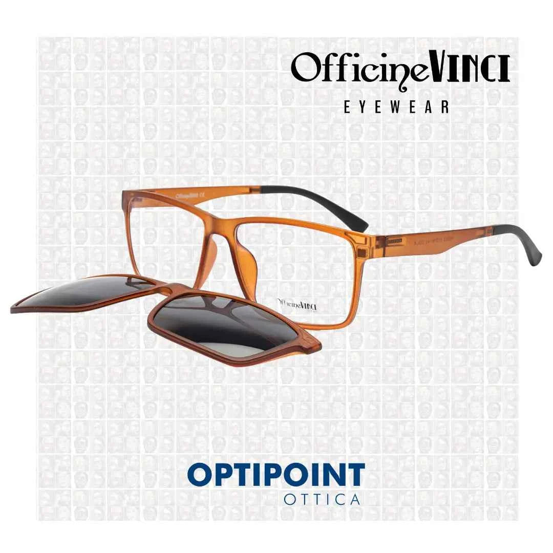 OFFICINE VINCI CLIP-ON HW902 ARANCIO OCCHIALI DA VISTA