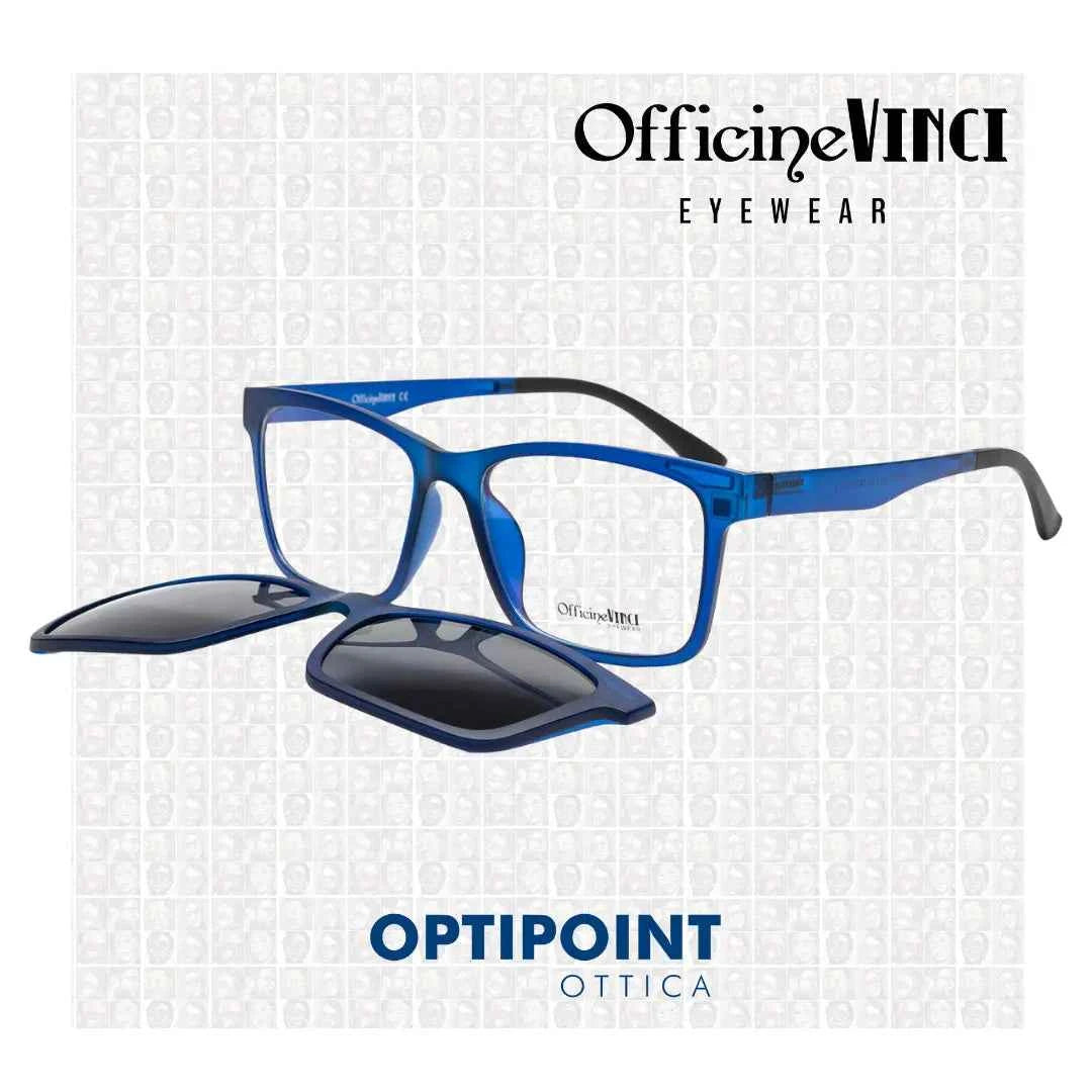 OFFICINE VINCI CLIP-ON HW904 BLU OCCHIALI DA VISTA