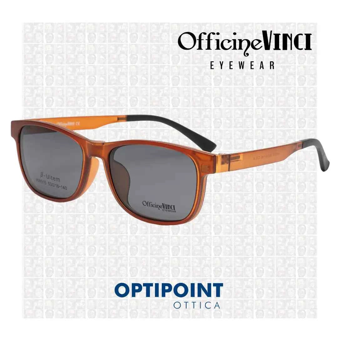 OFFICINE VINCI CLIP-ON HW915 ARANCIO OCCHIALI DA VISTA