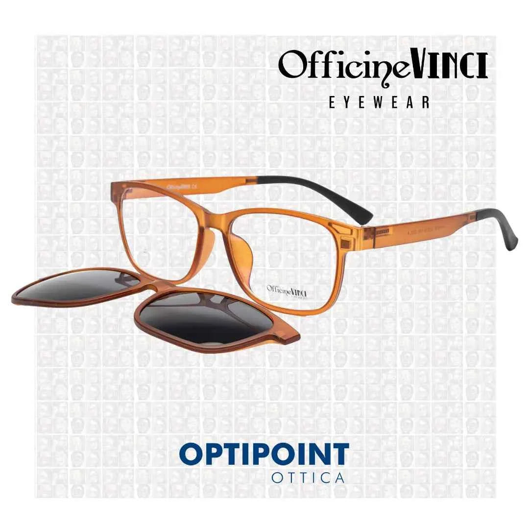 OFFICINE VINCI CLIP-ON HW915 ARANCIO OCCHIALI DA VISTA