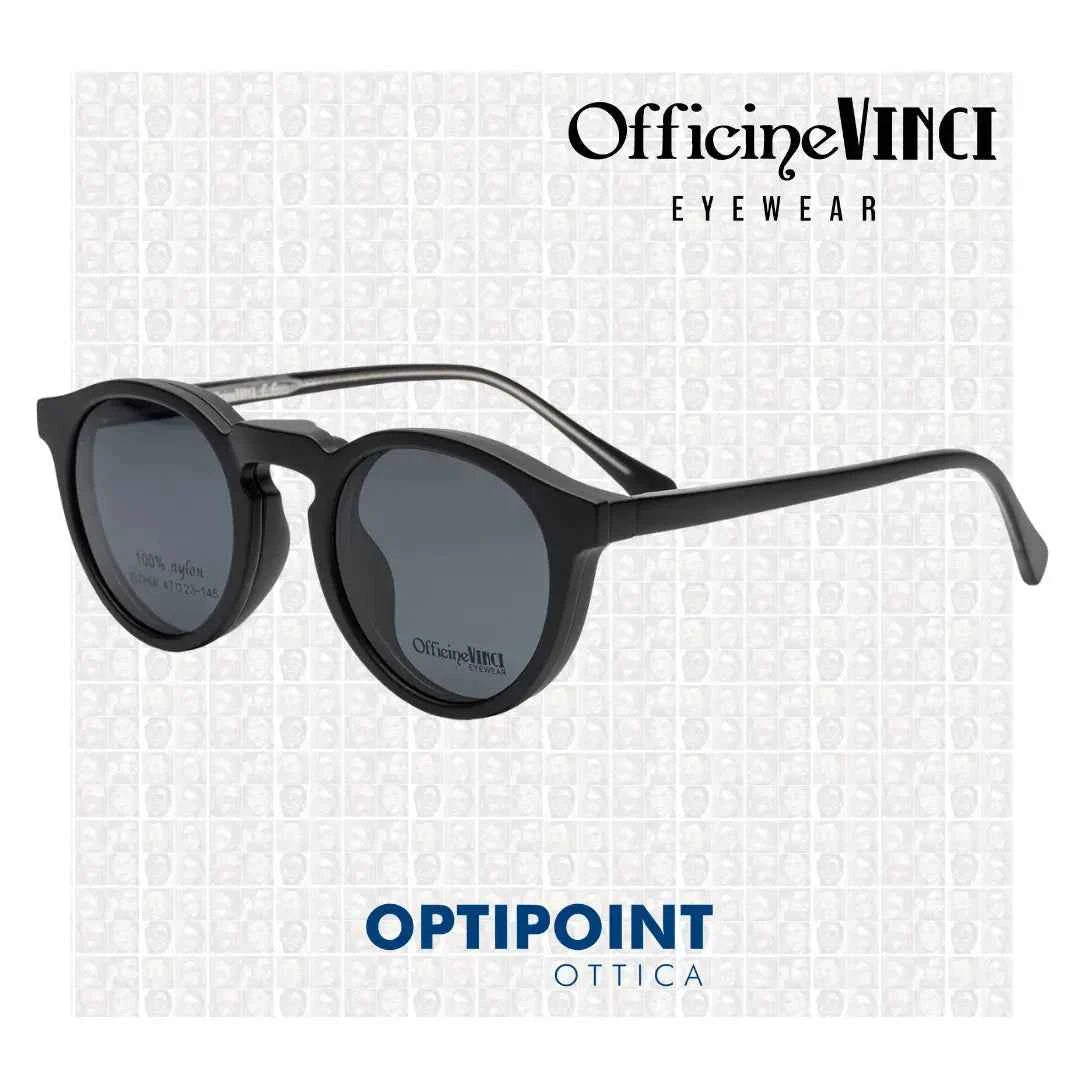 OFFICINE VINCI CLIP-ON ISCHIA NERO OCCHIALI DA VISTA