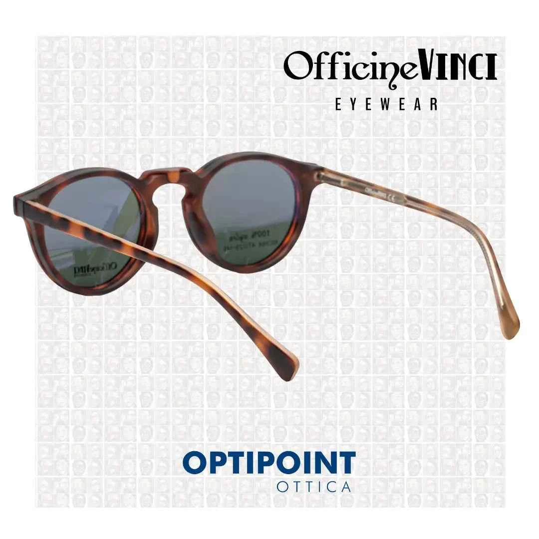 OFFICINE VINCI CLIP-ON ISCHIA TARTARUGATO OCCHIALI DA VISTA