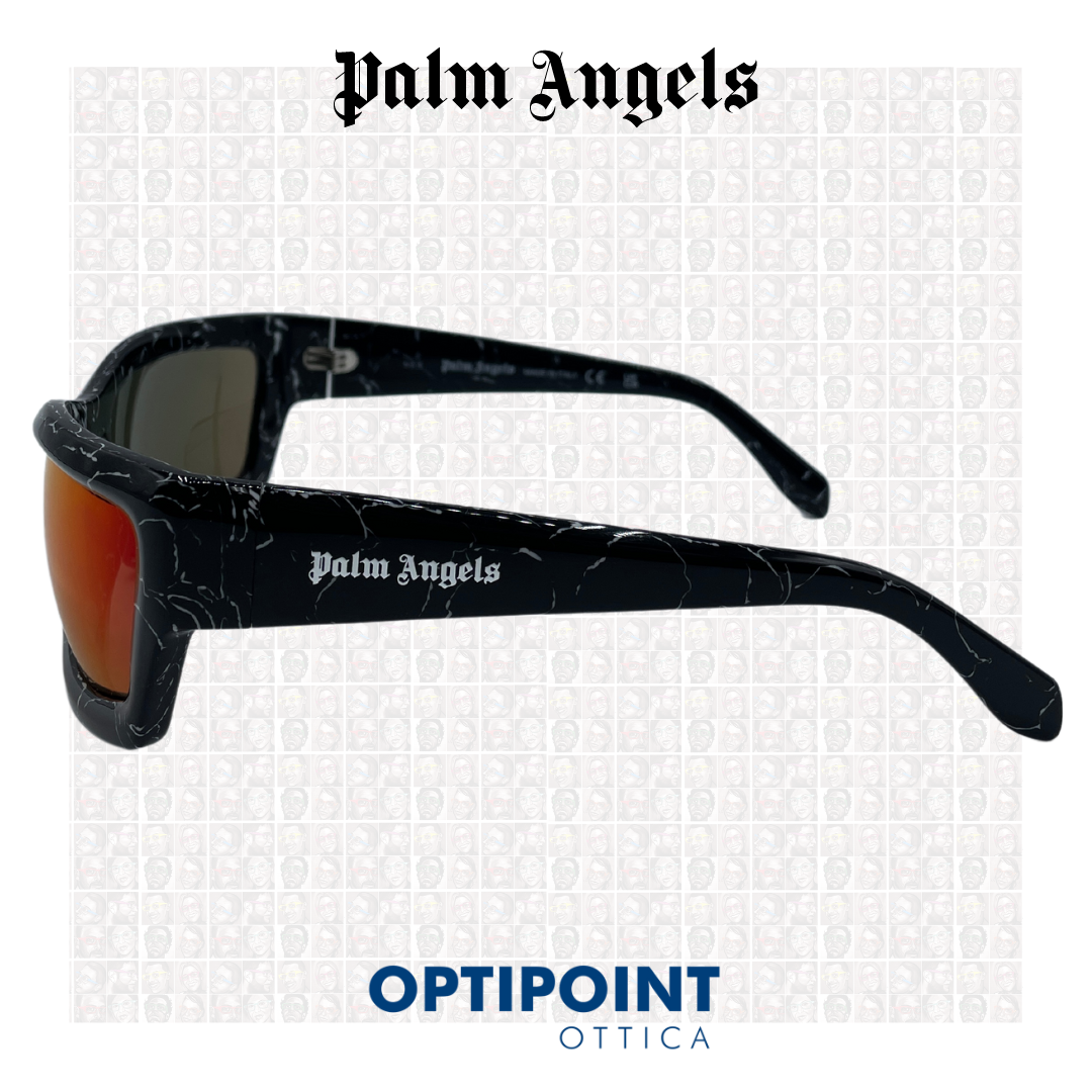 PALM ANGELS ADIN NERO-BIANCO OCCHIALI DA SOLE