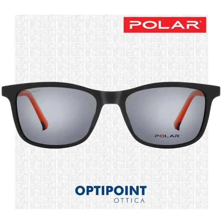 POLAR CLIP-ON 613 - 43 NERO ARANCIO BAMBINO OCCHIALI DA VISTA