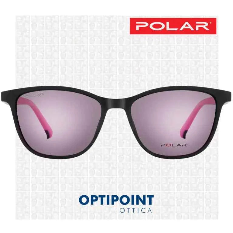 POLAR CLIP-ON 614 - 46 NERO ROSA BAMBINO OCCHIALI DA VISTA