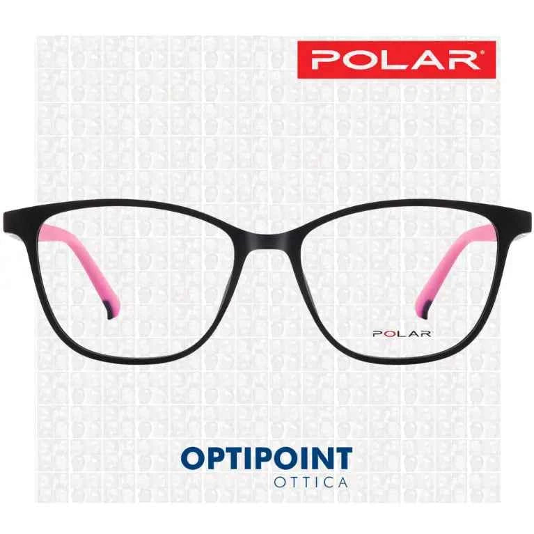 POLAR CLIP-ON 614 - 46 NERO ROSA BAMBINO OCCHIALI DA VISTA