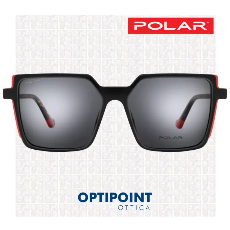POLAR CLIP-ON ELENA - 422 NERO ROSSO OCCHIALI DA VISTA