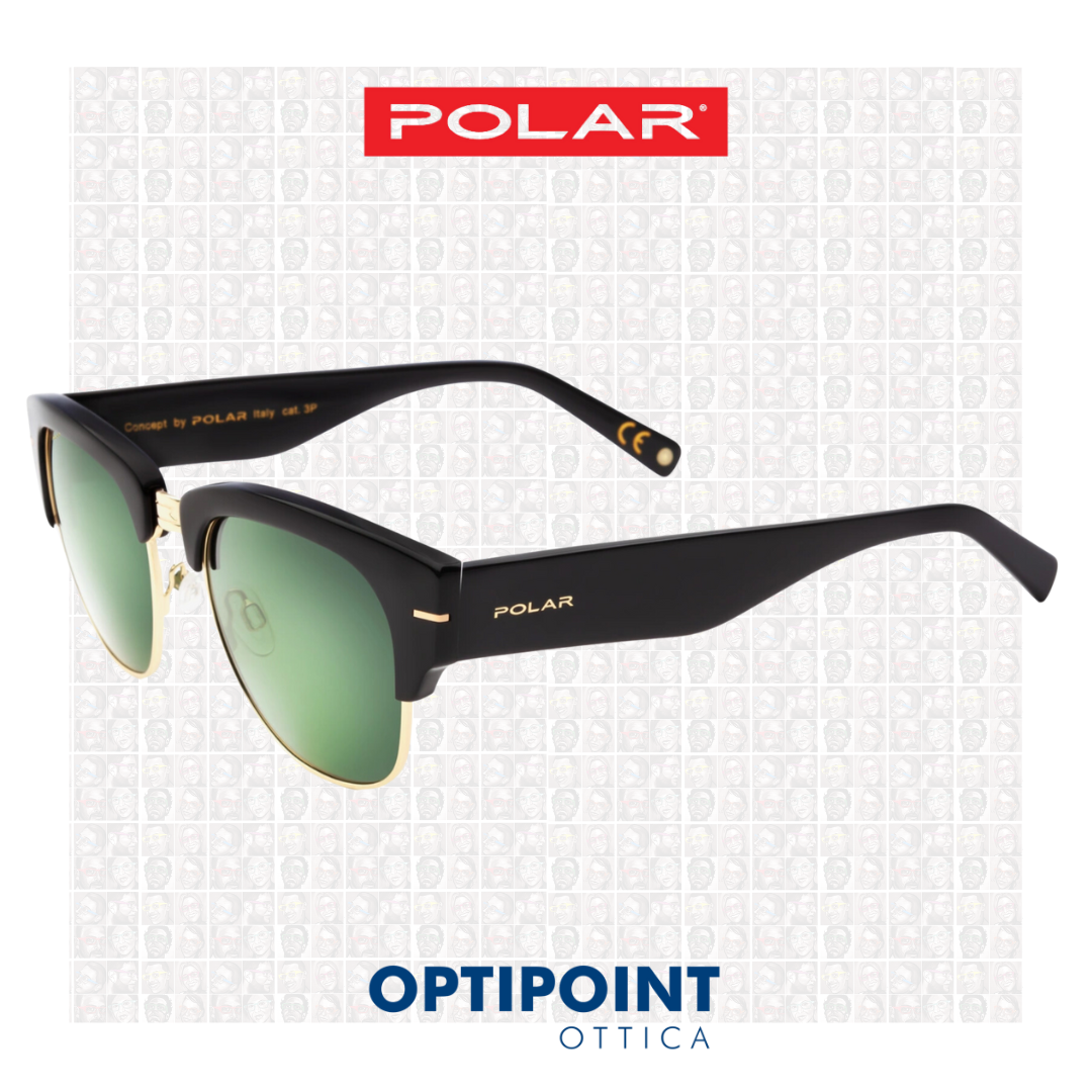 🎁 POLAR 182 GOLD NERO OCCHIALI DA SOLE (100% off)