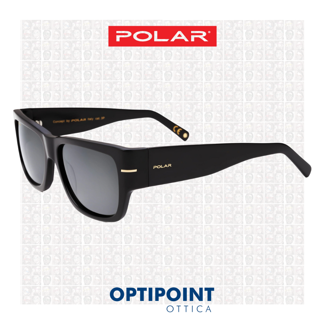 🎁 POLAR 166 GOLD NERO OCCHIALI DA SOLE (100% off)