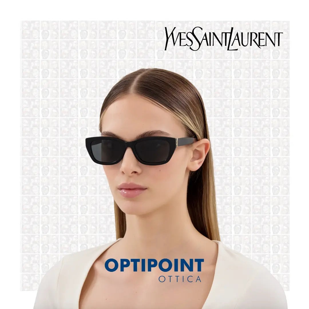 SAINT LAURENT SLM153 NERO OCCHIALI DA SOLE